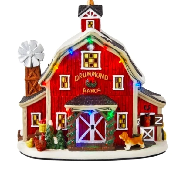HTF Retired ❄️ New Pioneer Woman Christmas Village Decoration. Drummond Ranch